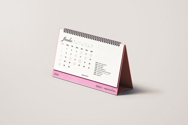 pré-venda: calendário 2026 saquinho de lixo