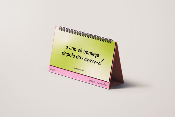 pré-venda: calendário 2026 saquinho de lixo